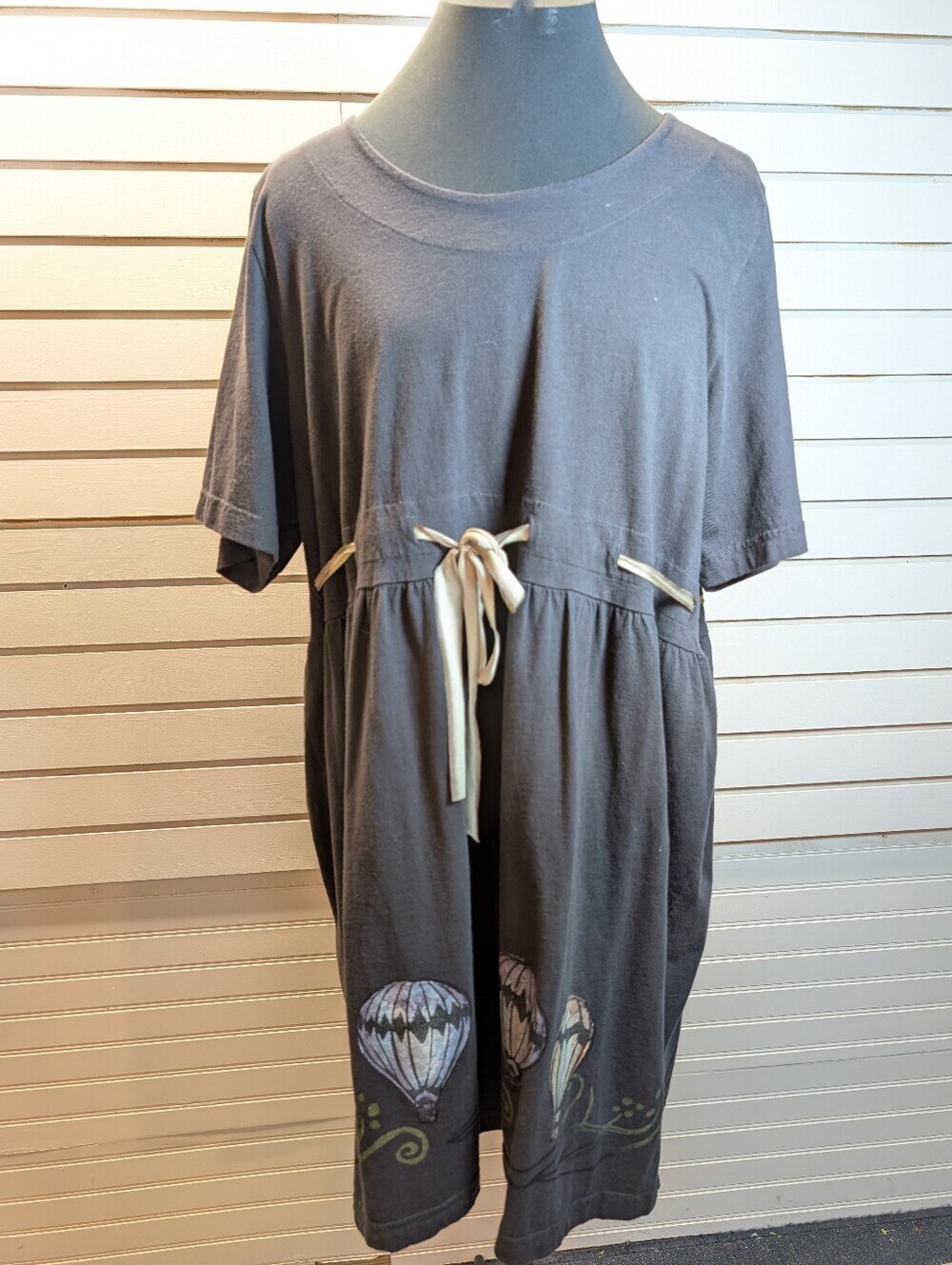 Blue Fish Vintage Raven Hand Painted Ribbon Dress Size 1 New with Tags!!!